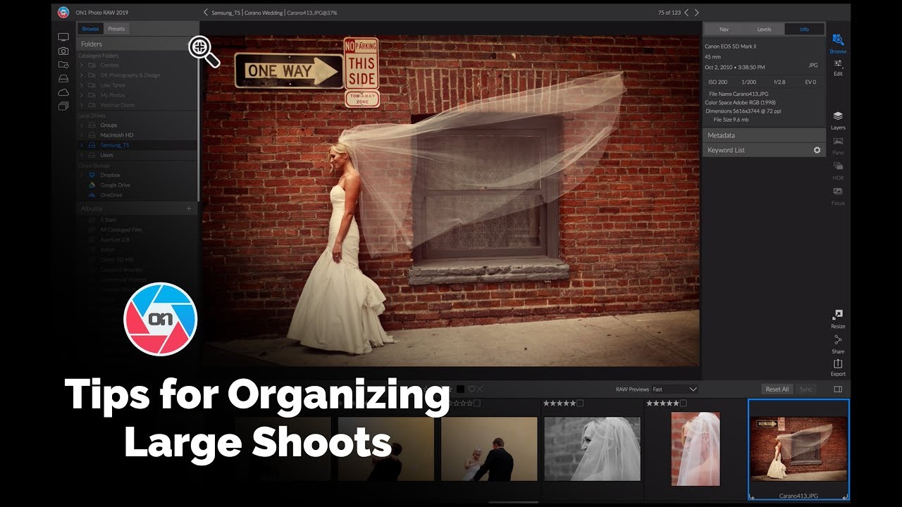 Tips for Organizing Large Photo Shoots